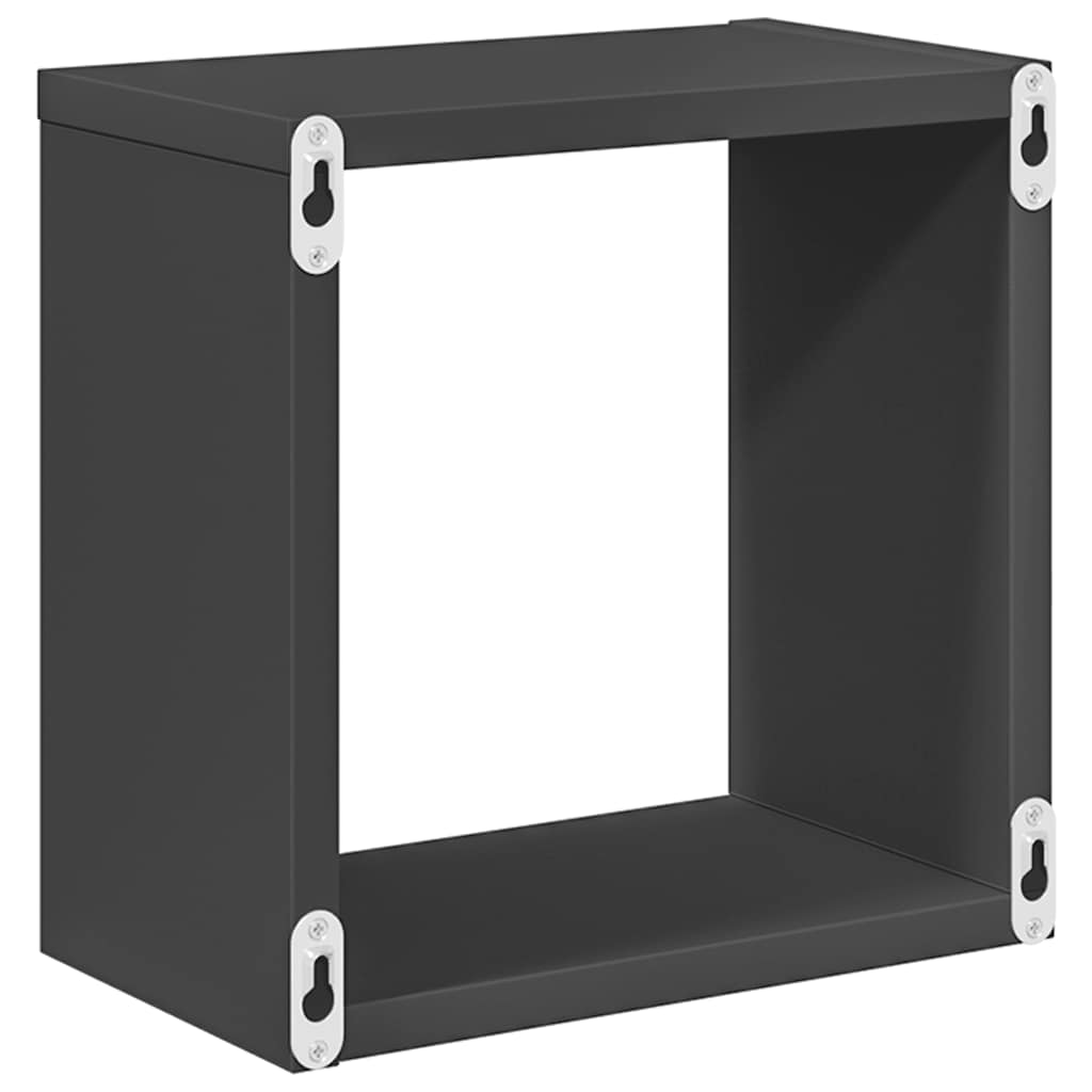 Würfelregale 6 Stk. Grau 26x15x26 cm