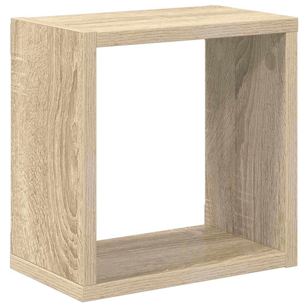 Würfelregale 2 Stk. Sonoma-Eiche 26x15x26 cm