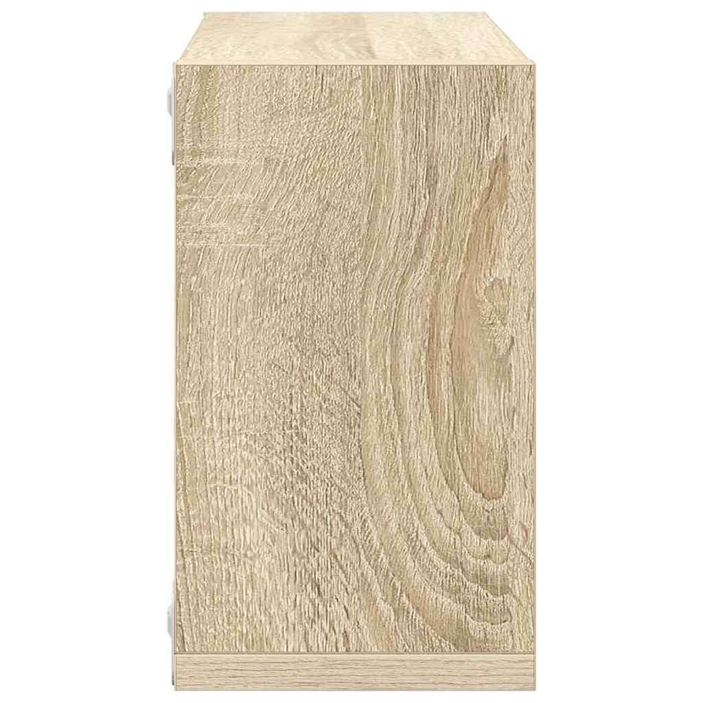 Würfelregale 4 Stk. Sonoma-Eiche 26x15x26 cm