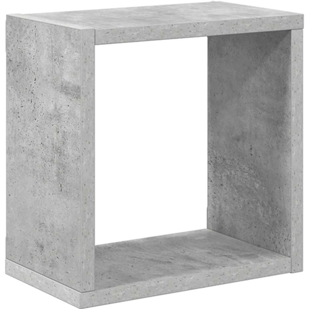 Würfelregale 2 Stk. Betongrau 26x15x26 cm