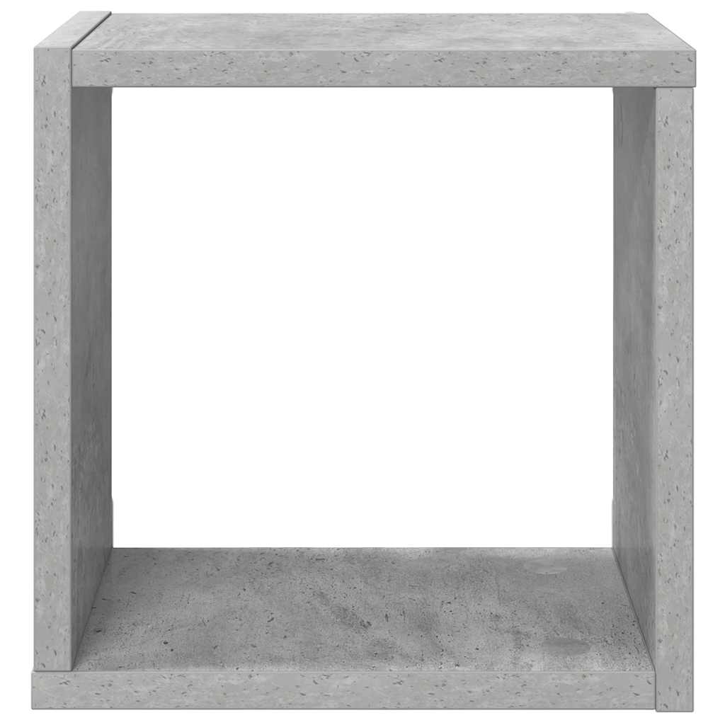 Würfelregale 2 Stk. Betongrau 26x15x26 cm