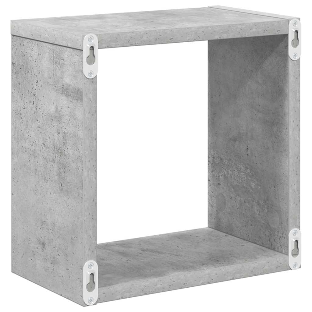Würfelregale 6 Stk. Betongrau 26x15x26 cm