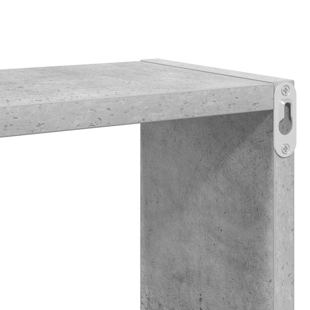 Würfelregale 6 Stk. Betongrau 26x15x26 cm