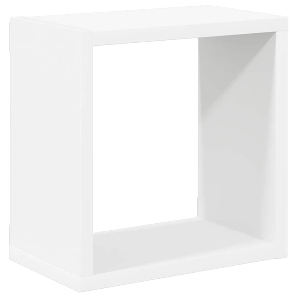 Würfelregale 6 Stk. Weiß und Sonoma-Eiche 26x15x26 cm