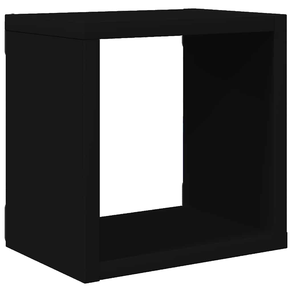 Würfelregale 4 Stk. Schwarz 22x15x22 cm