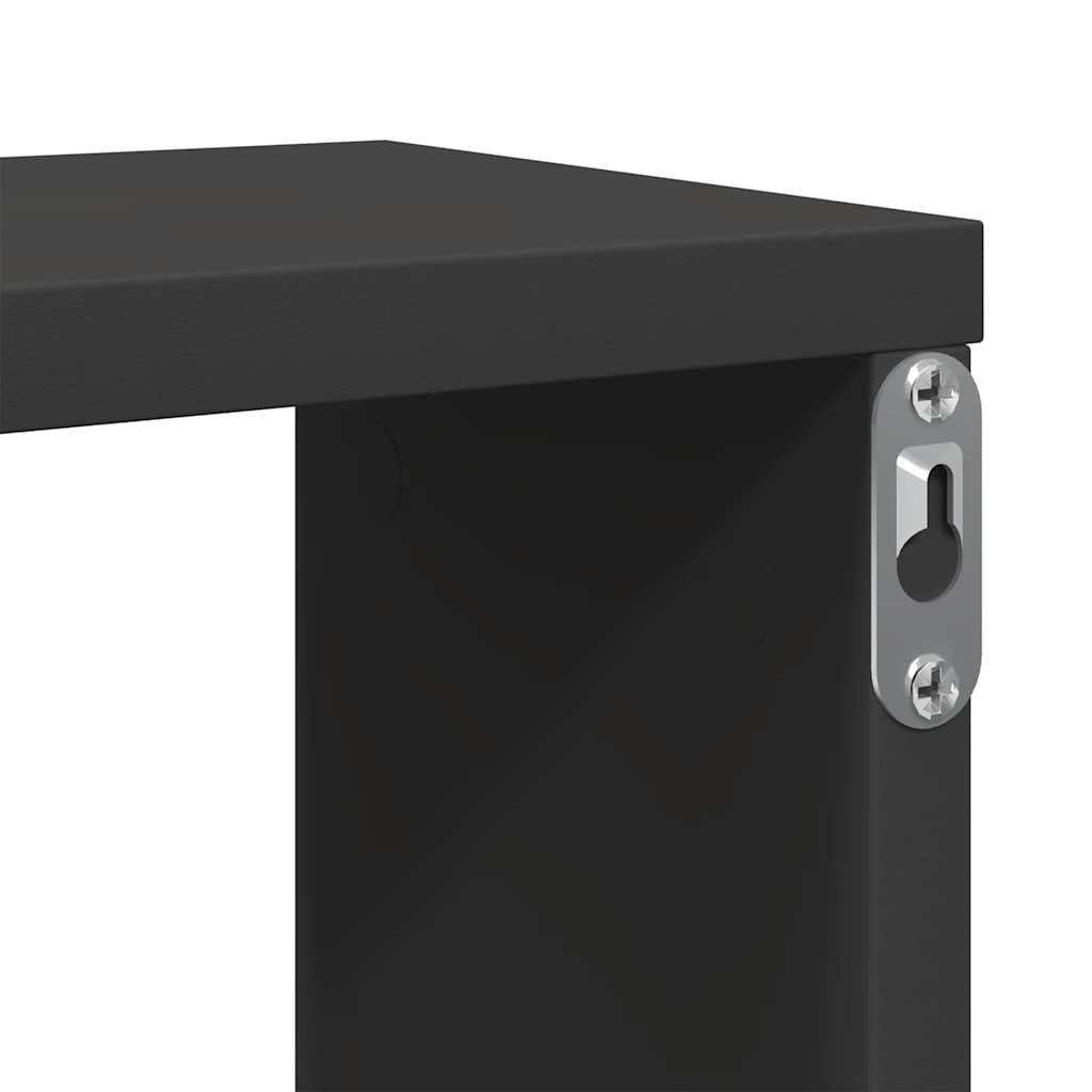 Würfelregale 6 Stk. Grau 100x15x30 cm Holzwerkstoff