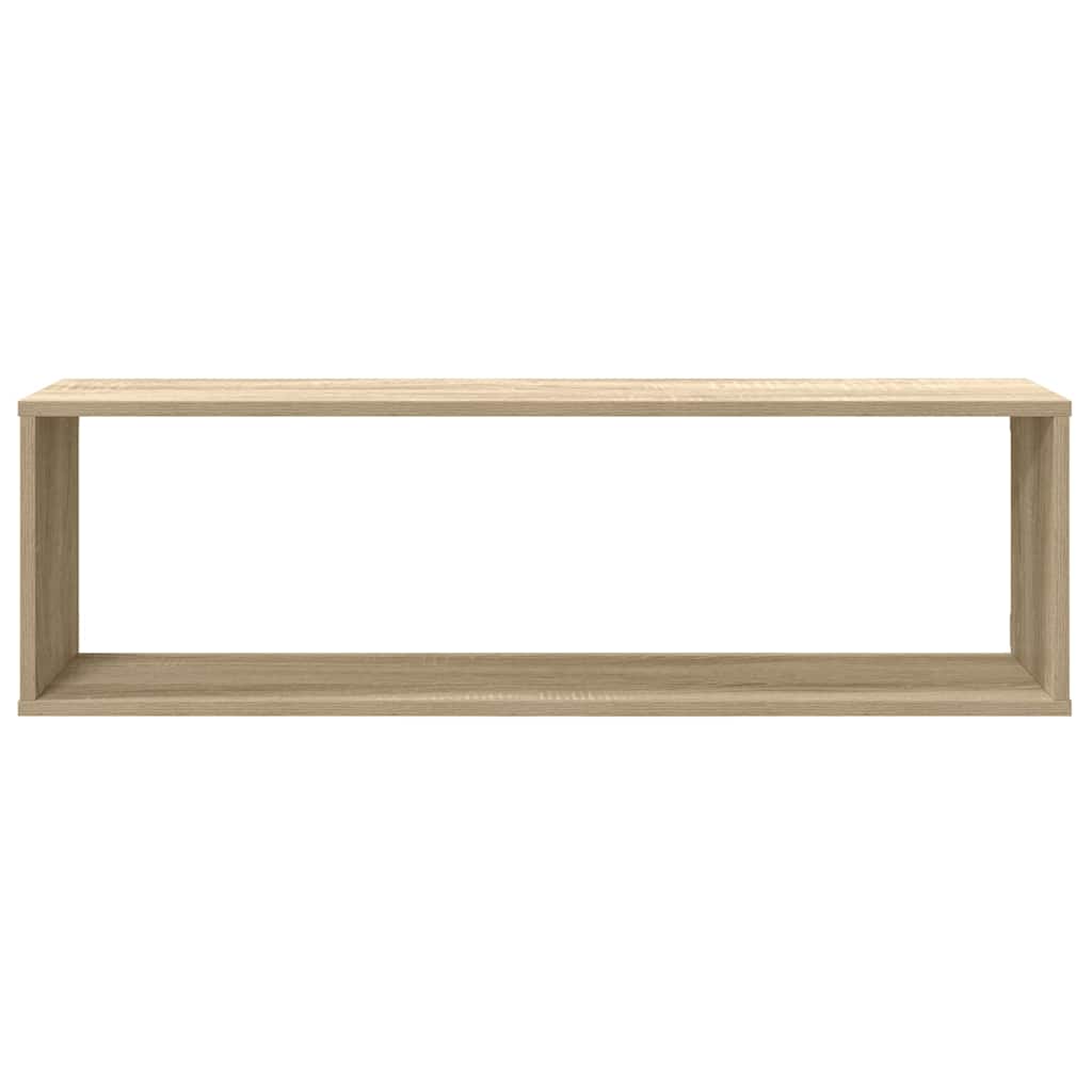 Würfelregale 2 Stk. Sonoma-Eiche 100x15x30 cm Holzwerkstoff