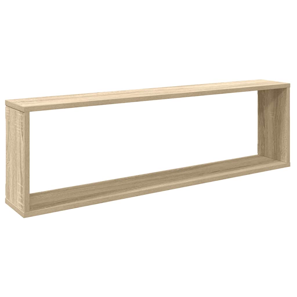 Würfelregale 4 Stk. Sonoma-Eiche 100x15x30 cm Holzwerkstoff