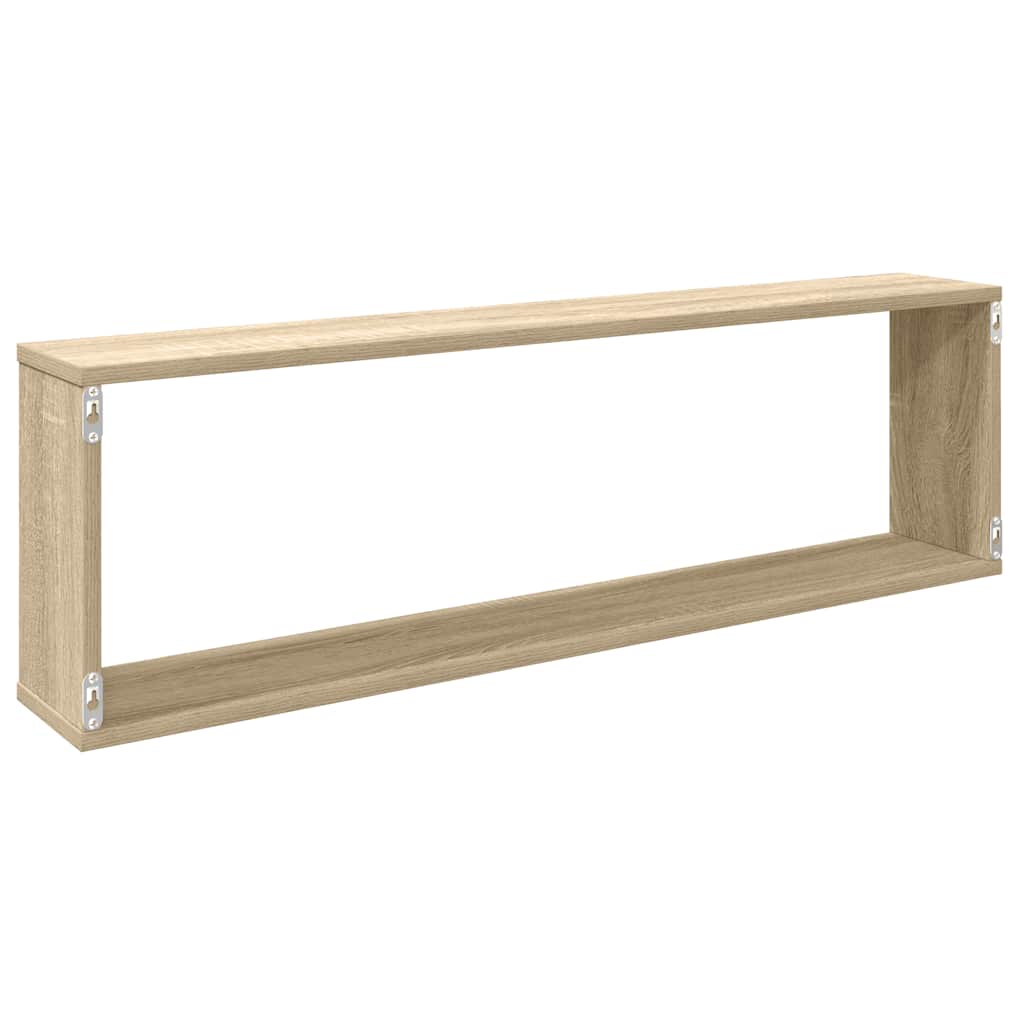 Würfelregale 4 Stk. Sonoma-Eiche 100x15x30 cm Holzwerkstoff