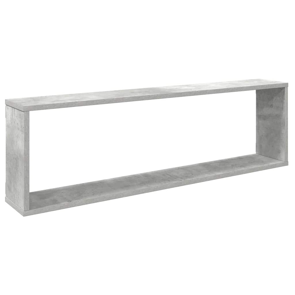 Würfelregale 4 Stk. Betongrau 100x15x30 cm Holzwerkstoff