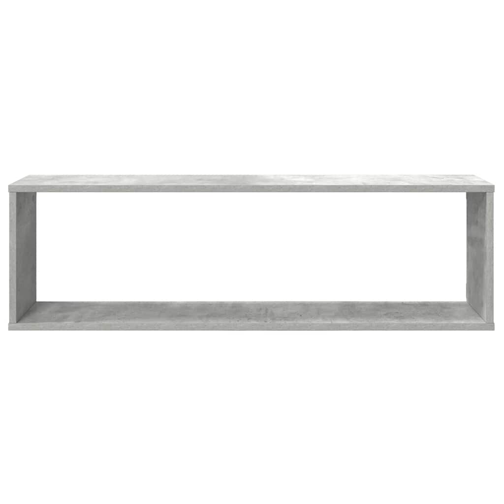 Würfelregale 4 Stk. Betongrau 100x15x30 cm Holzwerkstoff