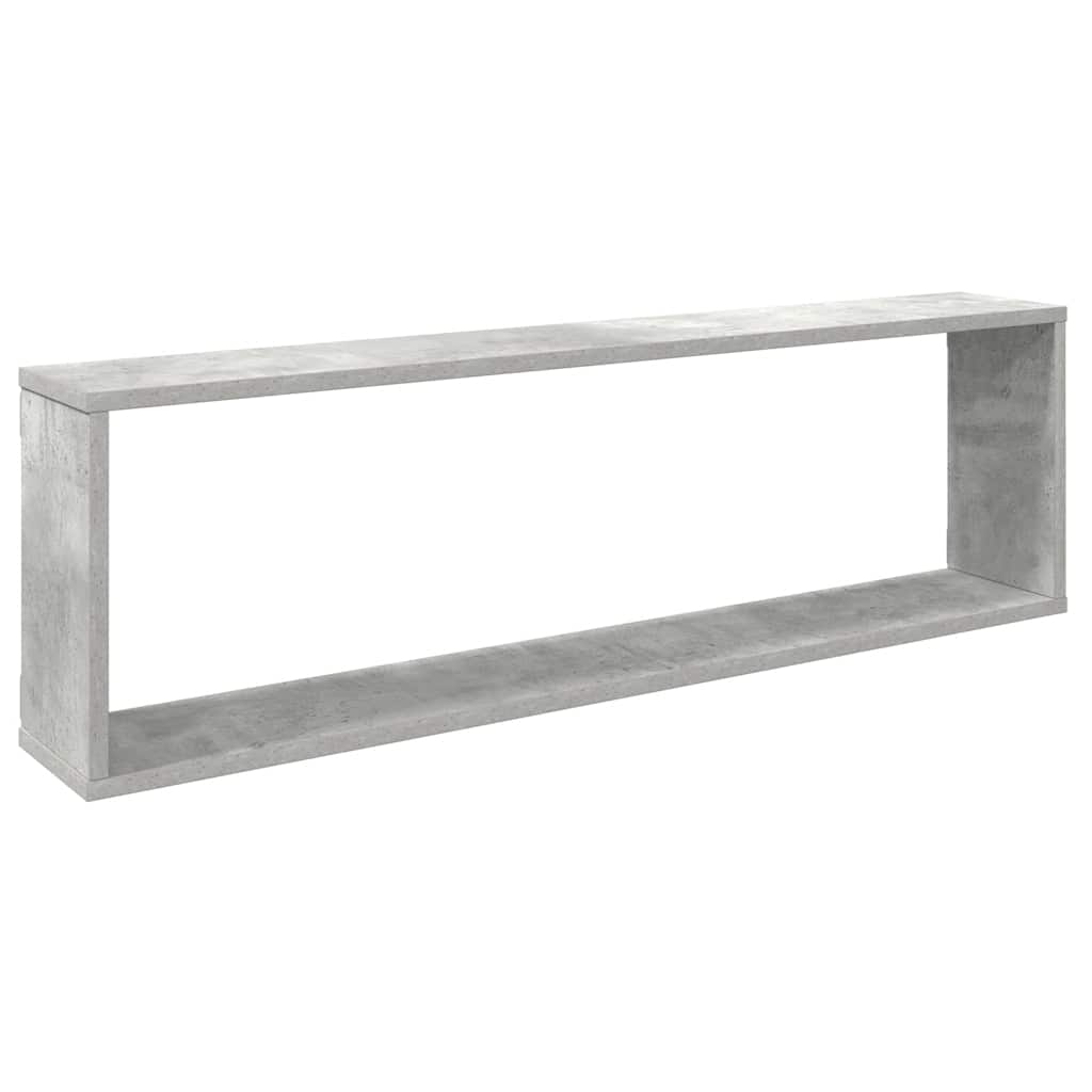 Würfelregale 6 Stk. Betongrau 100x15x30 cm Holzwerkstoff