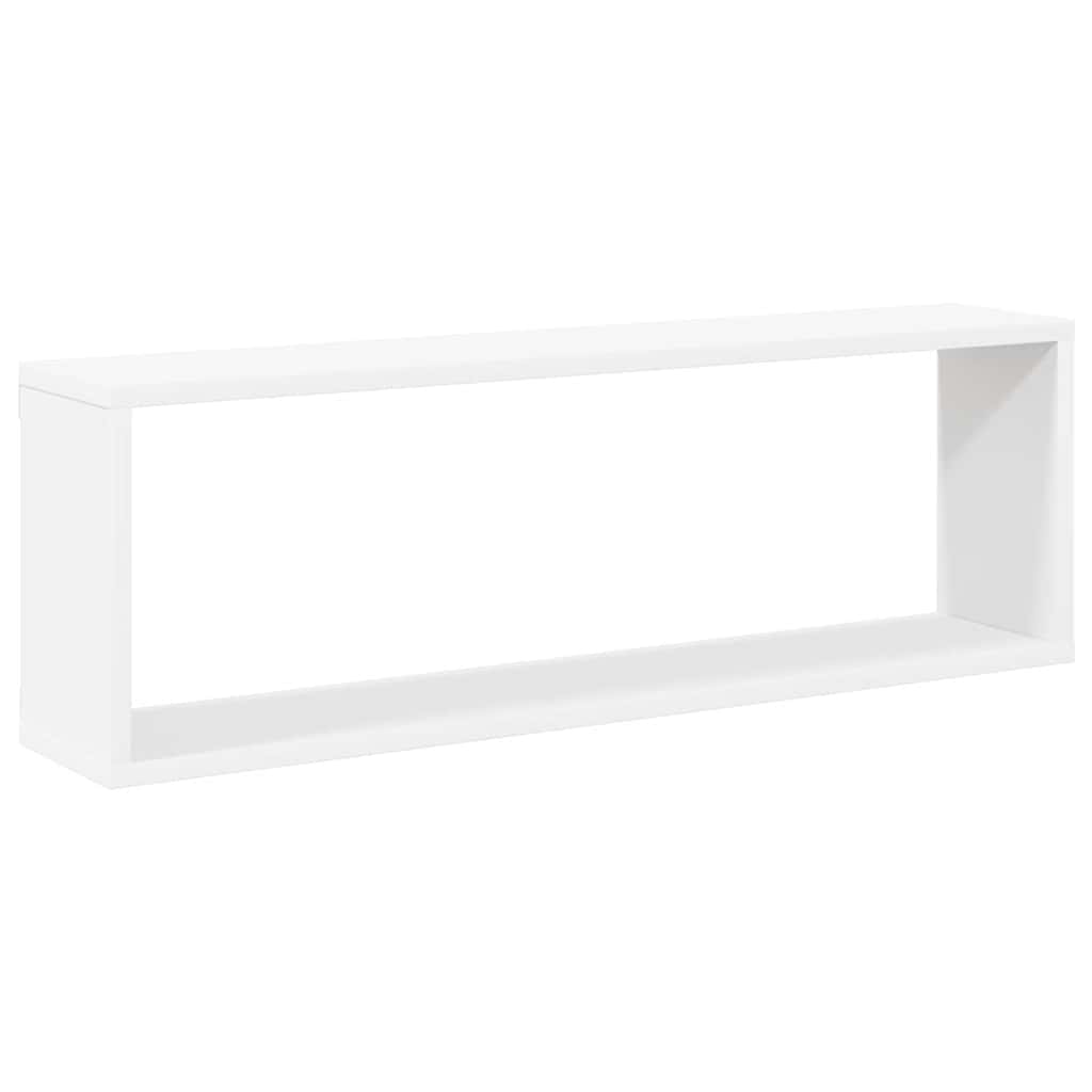 Würfelregale 2 Stk. Weiß 80x15x26,5 cm Holzwerkstoff