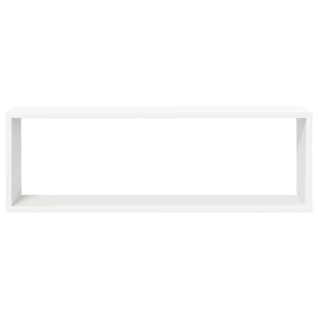 Würfelregale 2 Stk. Weiß 80x15x26,5 cm Holzwerkstoff