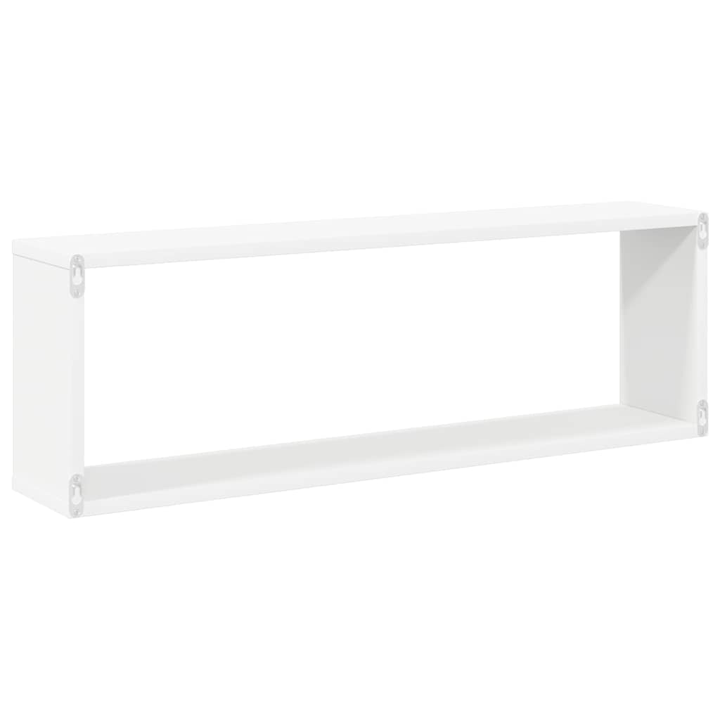 Würfelregale 2 Stk. Weiß 80x15x26,5 cm Holzwerkstoff