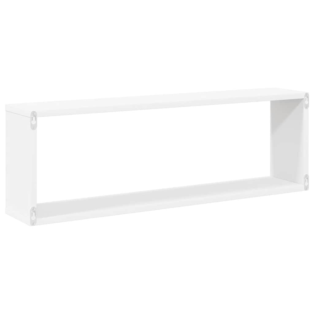 Würfelregale 4 Stk. Weiß 80x15x26,5 cm Holzwerkstoff