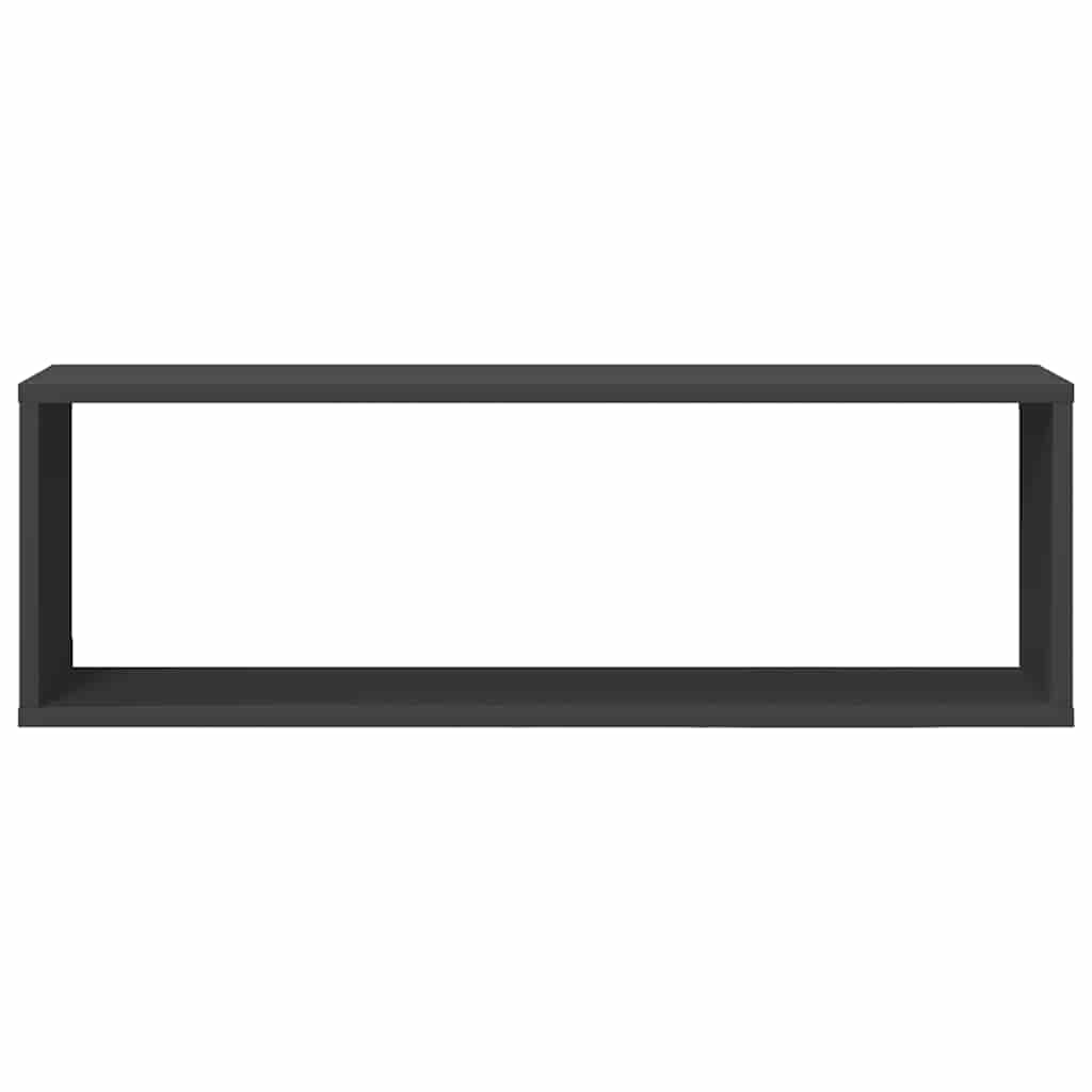 Würfelregale 6 Stk. Grau 80x15x26,5 cm Holzwerkstoff