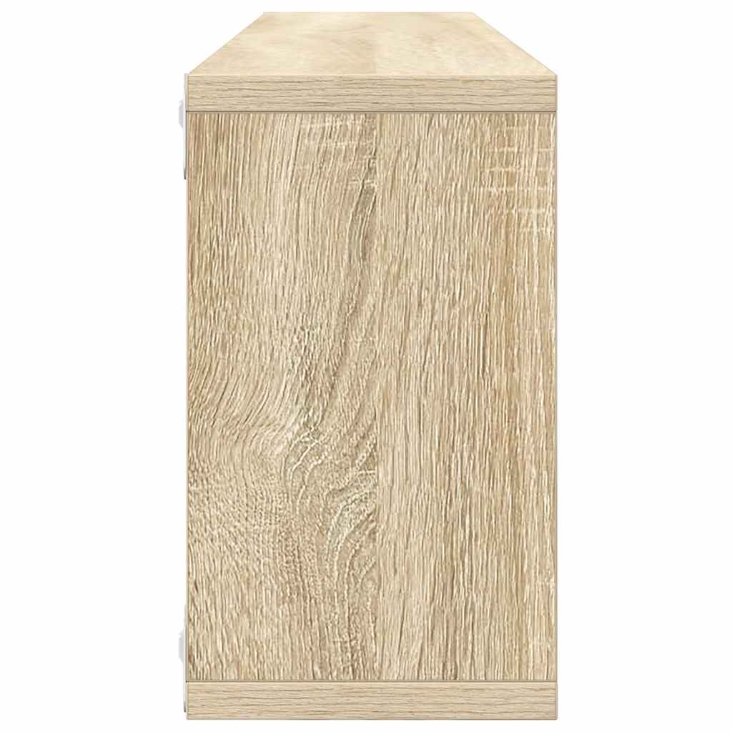 Würfelregale 2 Stk. Sonoma-Eiche 80x15x26,5 cm Holzwerkstoff