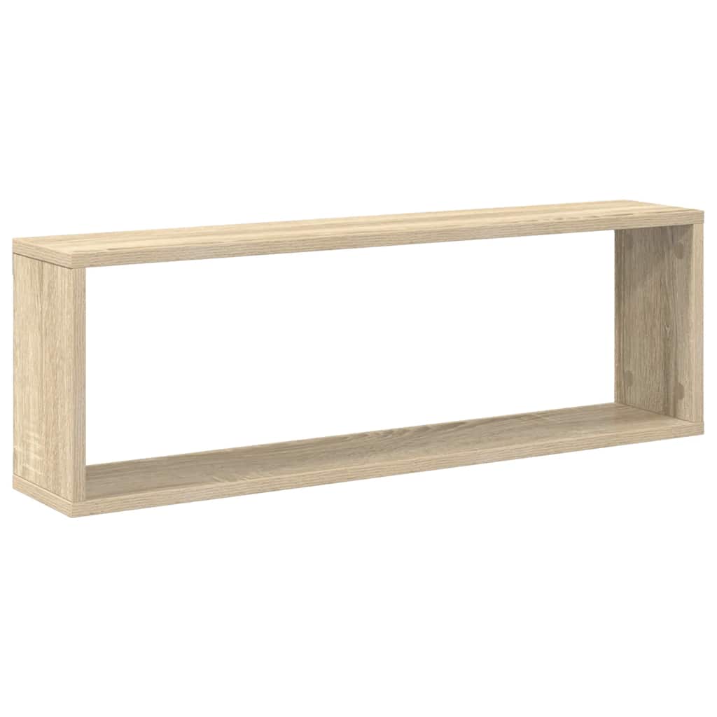 Würfelregale 4 Stk. Sonoma-Eiche 80x15x26,5 cm Holzwerkstoff