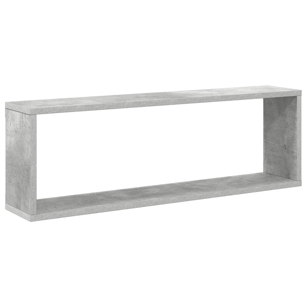 Würfelregale 4 Stk. Betongrau 80x15x26,5 cm Holzwerkstoff
