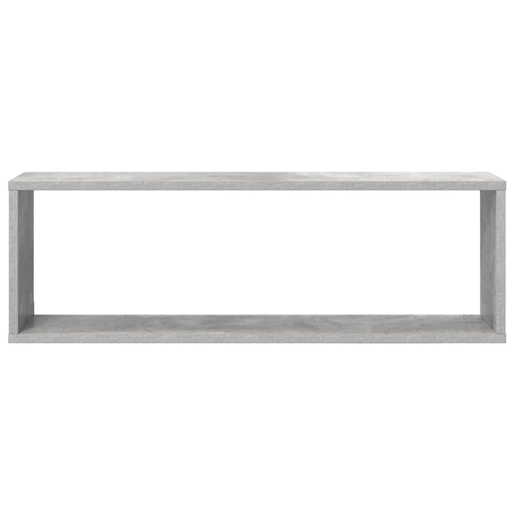 Würfelregale 4 Stk. Betongrau 80x15x26,5 cm Holzwerkstoff