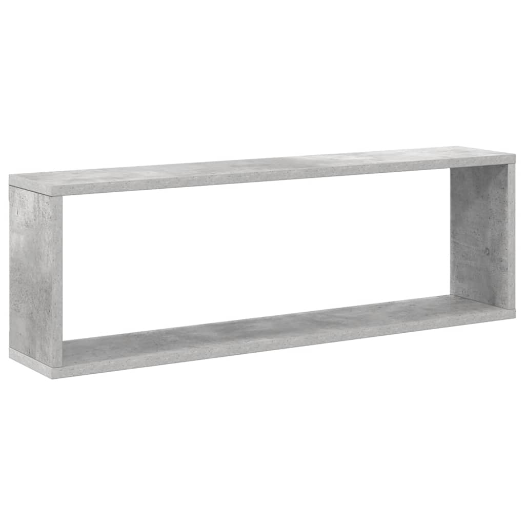 Würfelregale 6 Stk. Betongrau 80x15x26,5 cm Holzwerkstoff