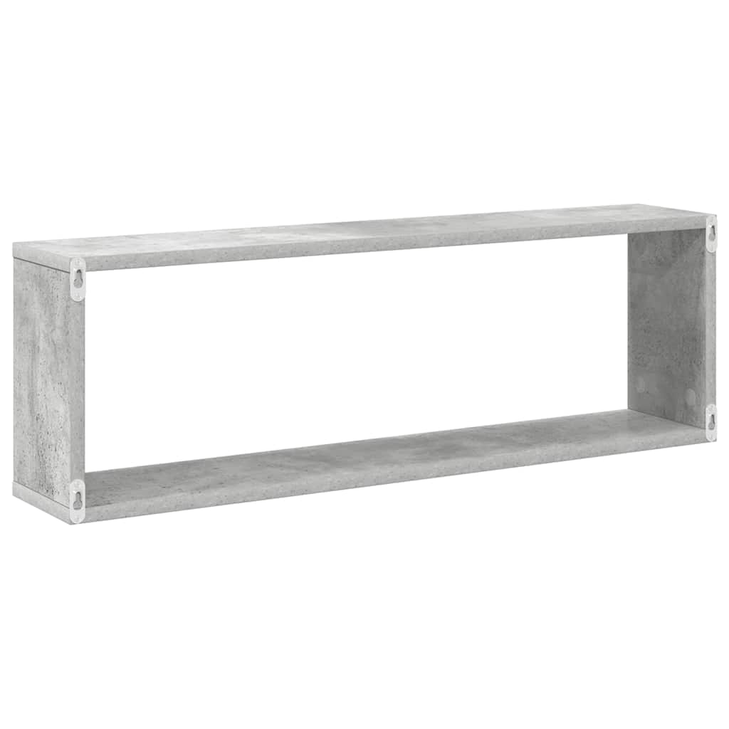 Würfelregale 6 Stk. Betongrau 80x15x26,5 cm Holzwerkstoff