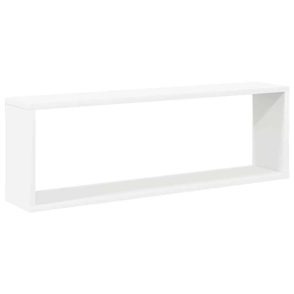 Würfelregale 6Stk. Weiß Sonoma-Eiche 80x15x26,5cm Holzwerkstoff