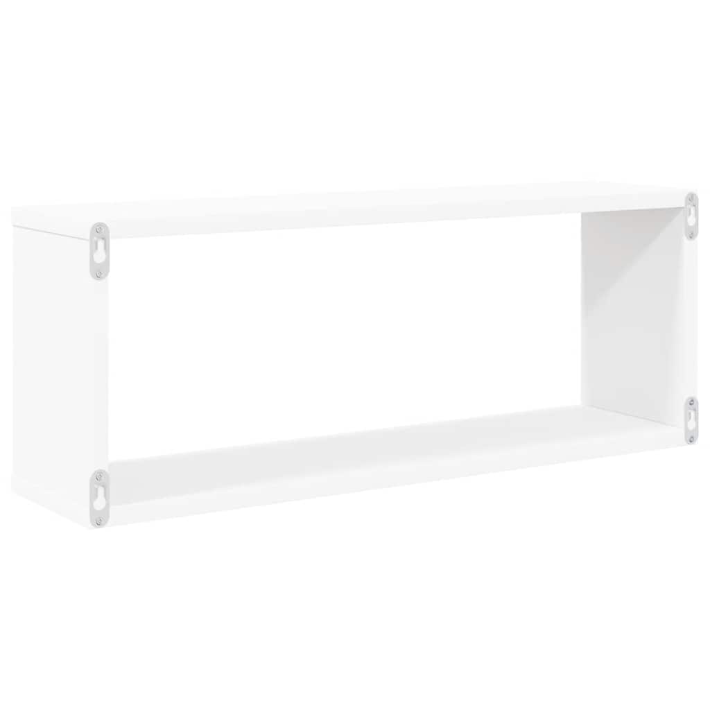 Würfelregale 4 Stk. Weiß 60x15x23 cm Holzwerkstoff