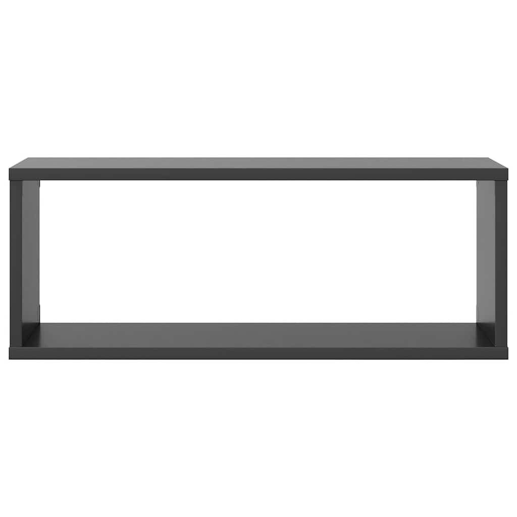 Würfelregale 6 Stk. Grau 60x15x23 cm Holzwerkstoff