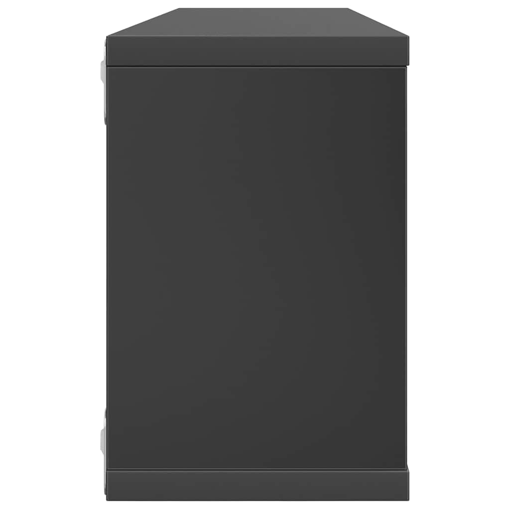 Würfelregale 6 Stk. Grau 60x15x23 cm Holzwerkstoff