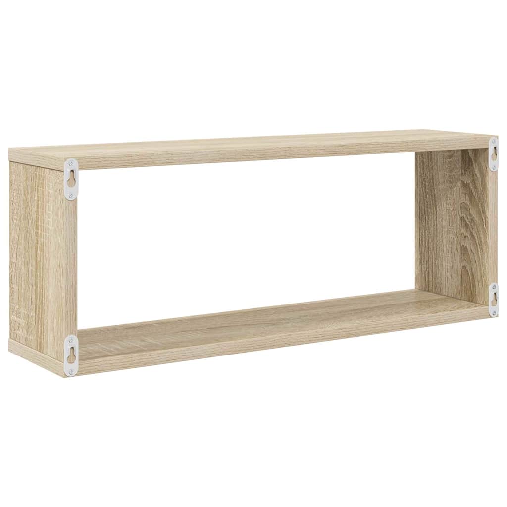 Würfelregale 4 Stk. Sonoma-Eiche 60x15x23 cm Holzwerkstoff