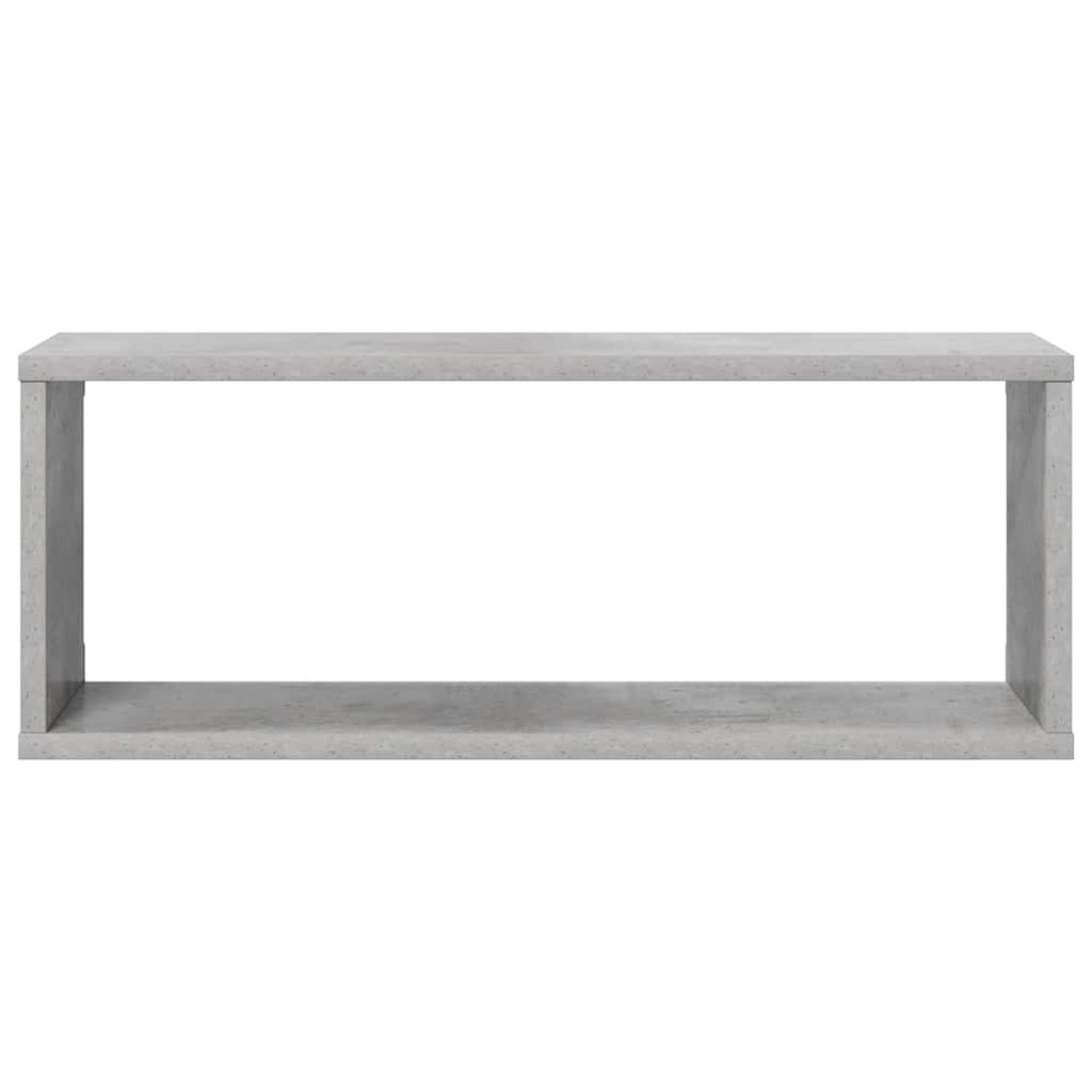Würfelregale 2 Stk. Betongrau 60x15x23 cm Holzwerkstoff