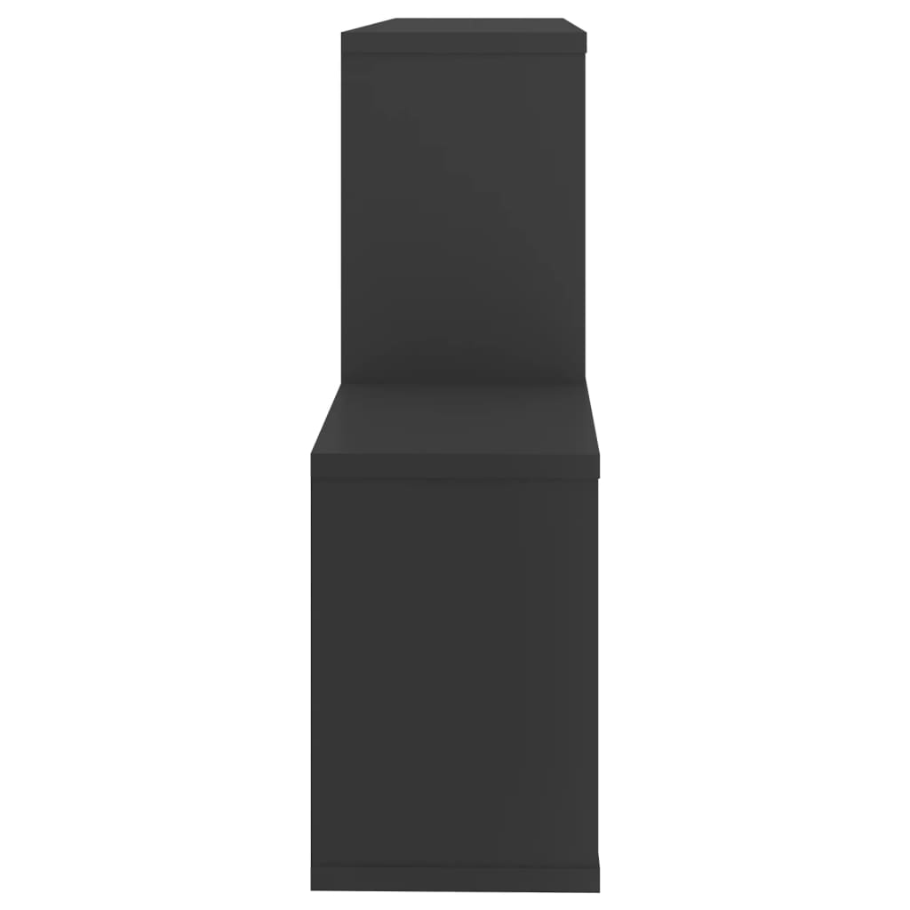 Wandregal Grau 100x18x53 cm Holzwerkstoff