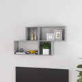 Wandregal Betongrau 100x18x53 cm Holzwerkstoff