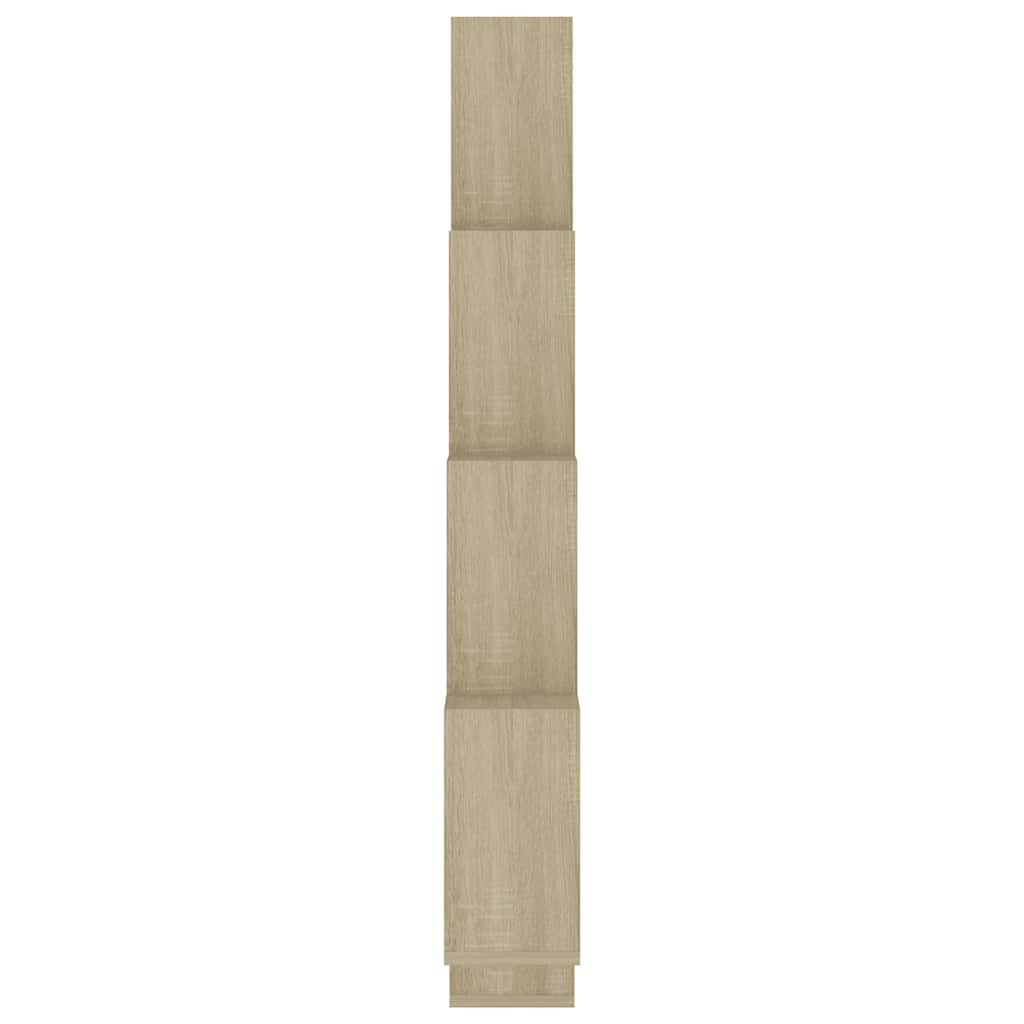 Würfelregal Sonoma-Eiche 90x15x119 cm Holzwerkstoff
