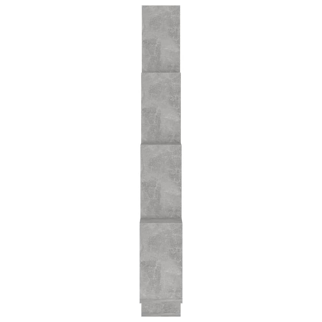 Würfelregal Betongrau 90x15x119 cm Holzwerkstoff