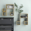 Wandregale 2 Stk. Sonoma-Eiche 50x15x50 cm Holzwerkstoff