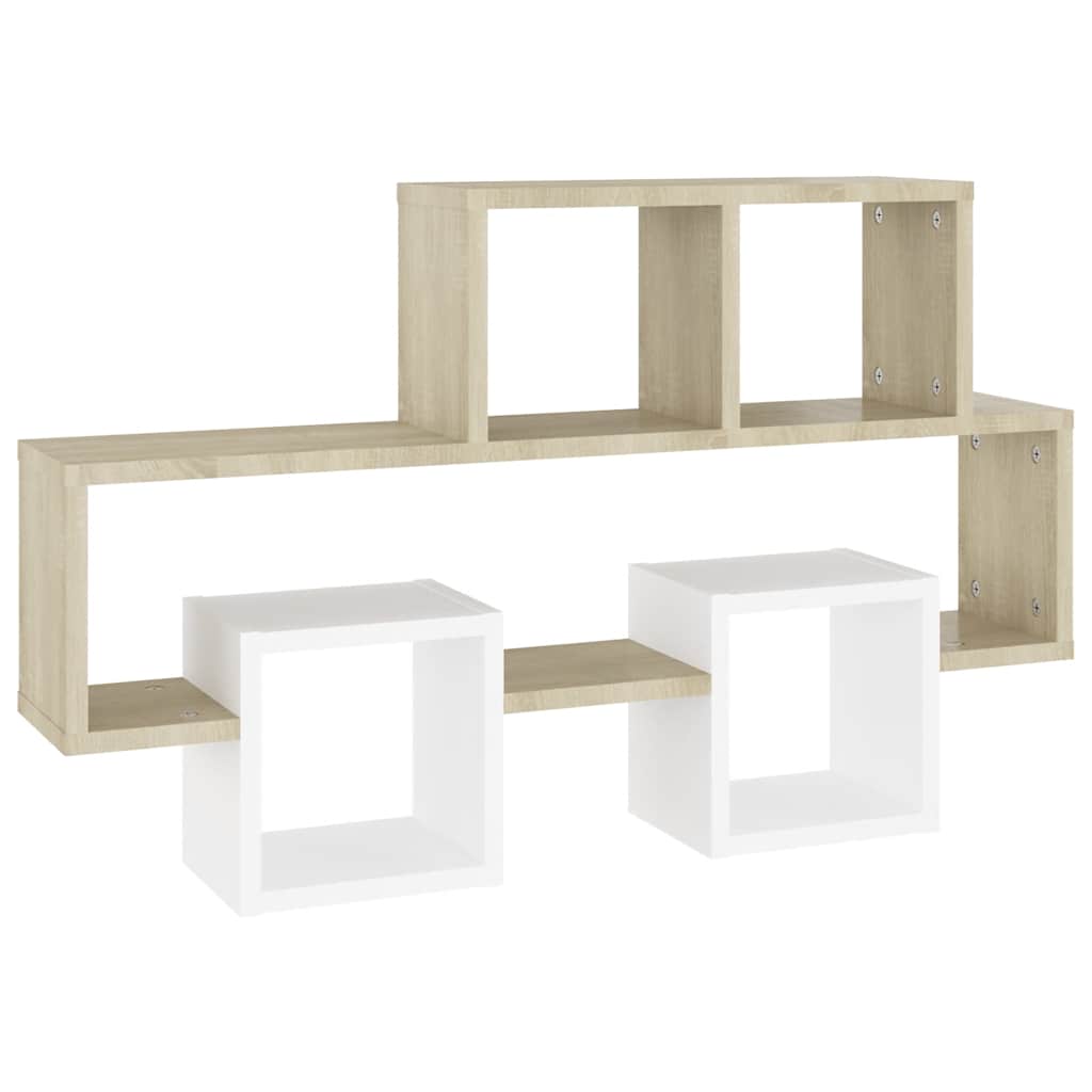 Wandregal Autoform Weiß Sonoma-Eiche 82x15x51cm Holzwerkstoff