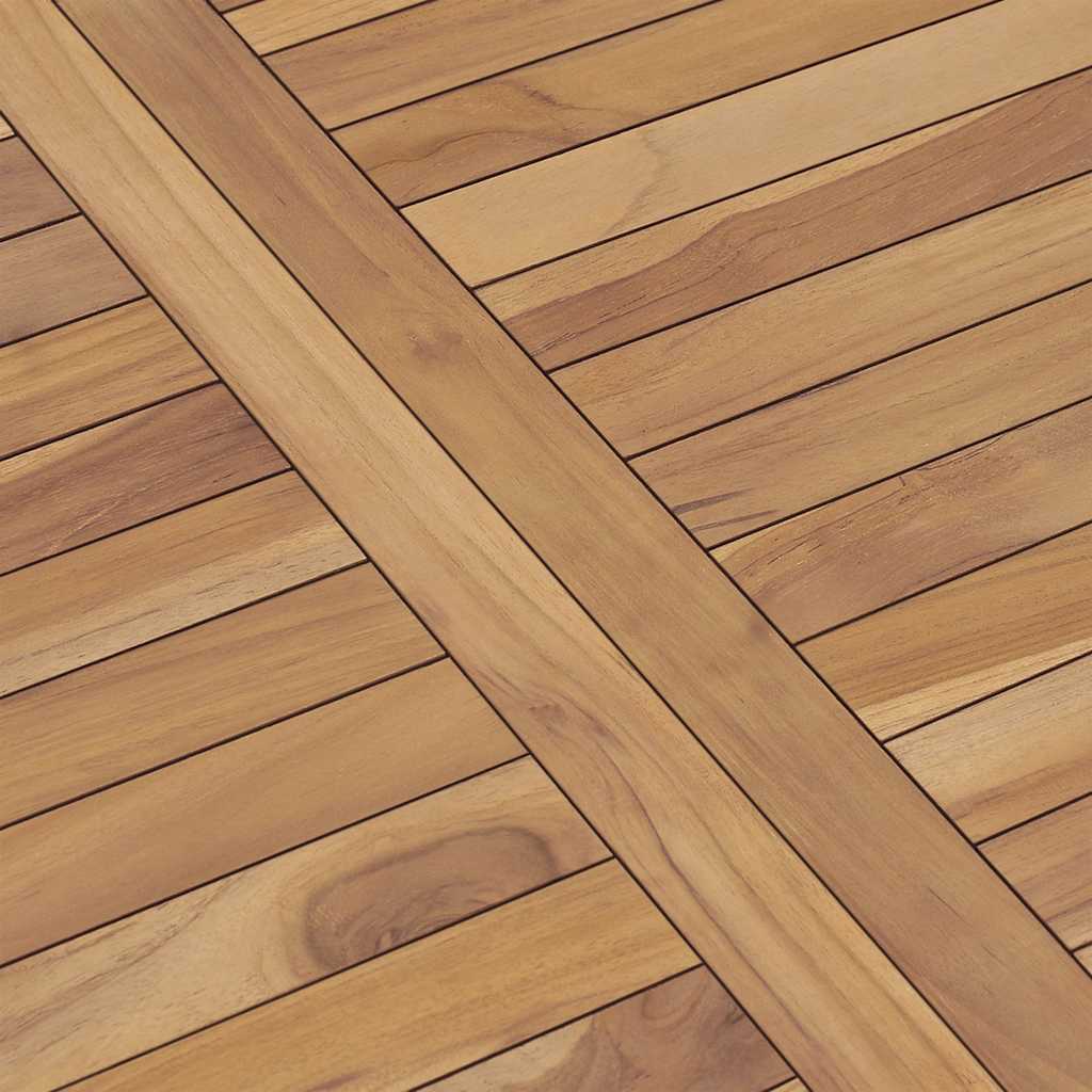 Garden Esstisch 120x70x77 cm Massiv Teakholz