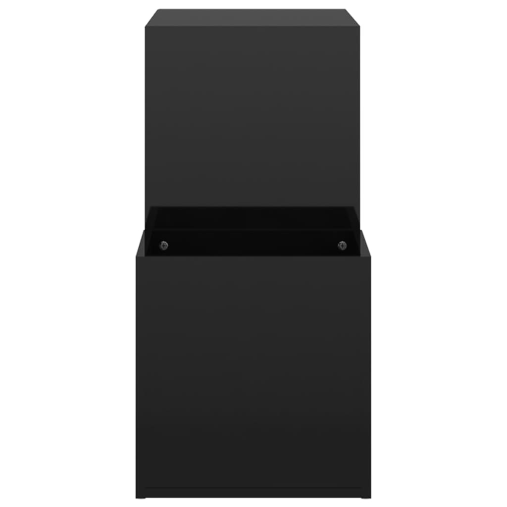 Flur-Schuhschrank Hochglanz-Schwarz 105x35,5x70cm Holzwerkstoff