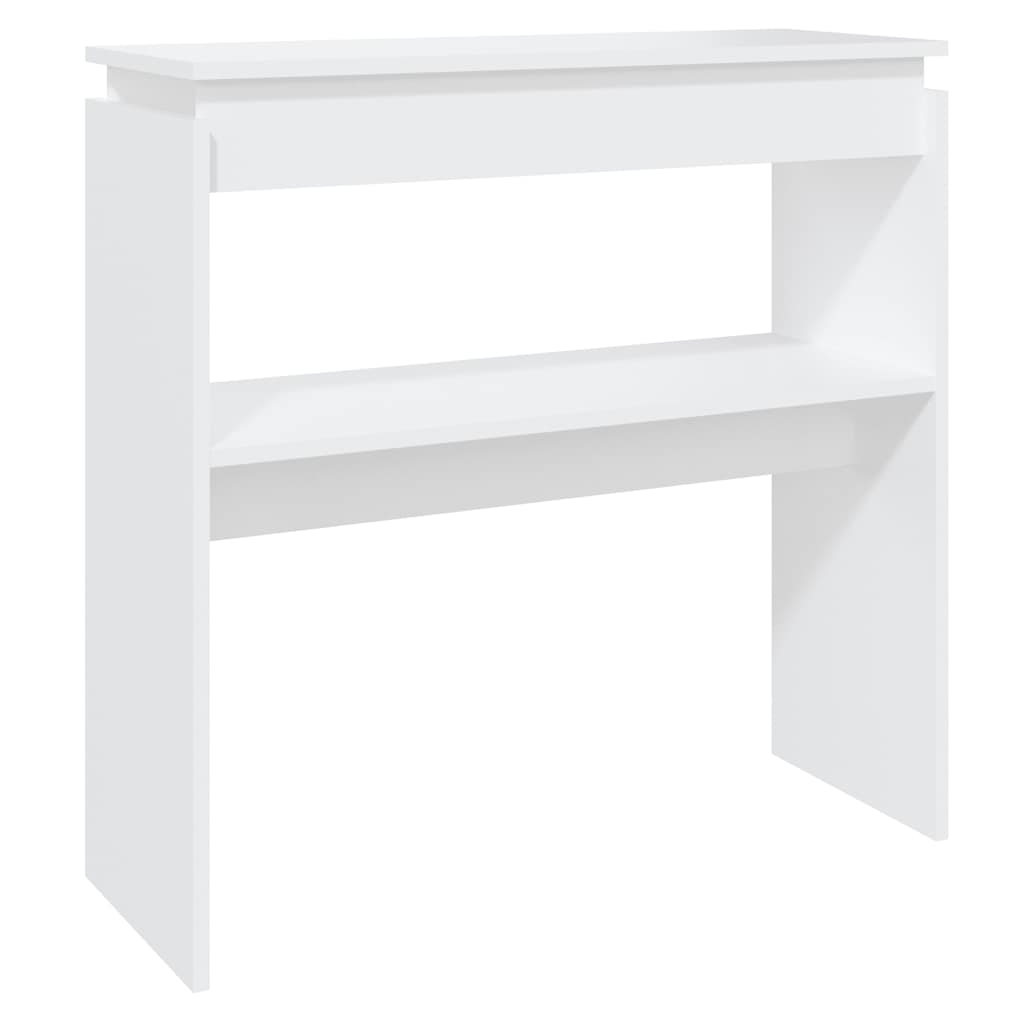 Konsolentisch Weiß 80x30x80 cm Holzwerkstoff
