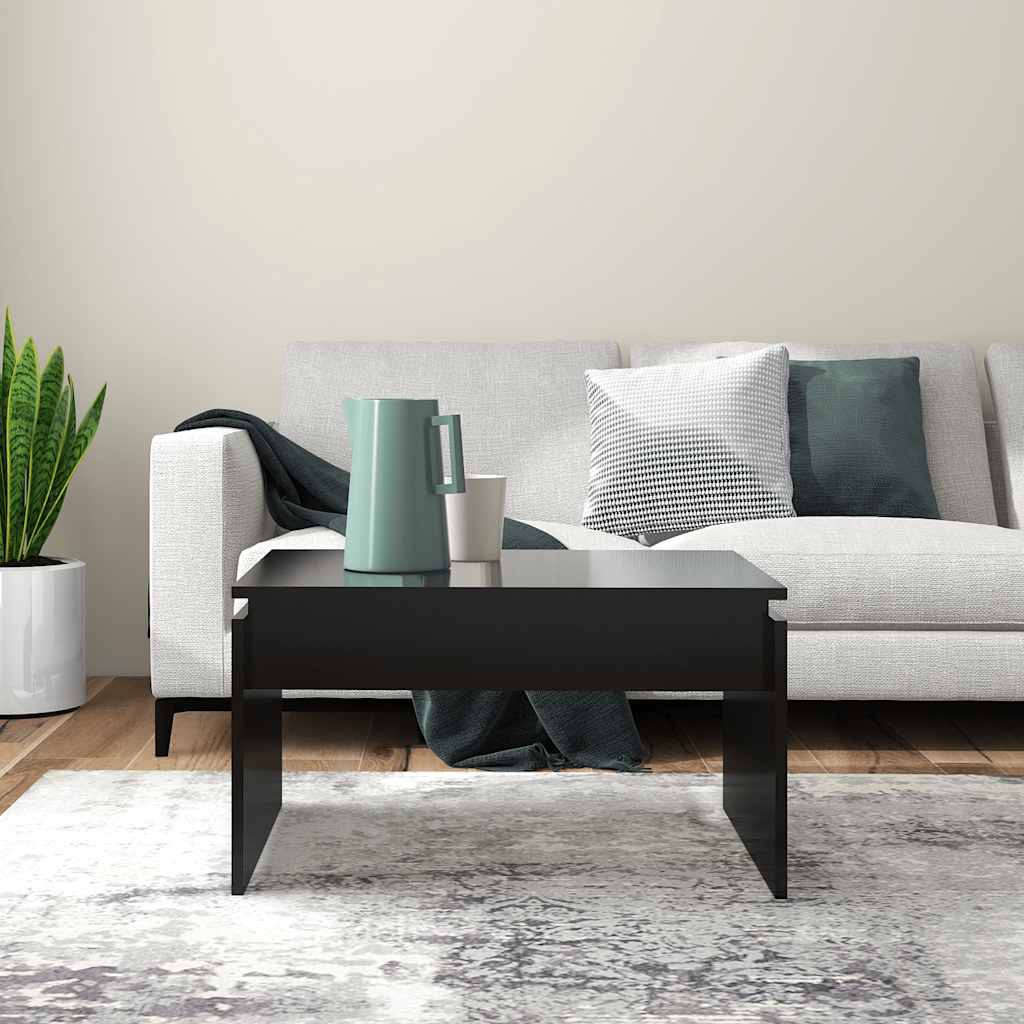 Couchtisch Schwarz 68x50x38 cm Holzwerkstoff