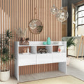 Sideboard Hochglanz-Weiß 105x30x70 cm Holzwerkstoff