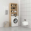 Waschmaschinenschrank Sonoma-Eiche 64x24x190 cm