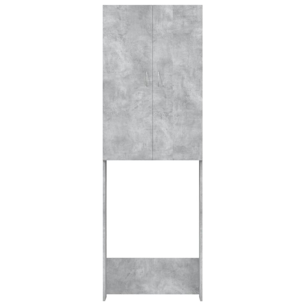 Waschmaschinenschrank Betongrau 64x25,5x190 cm