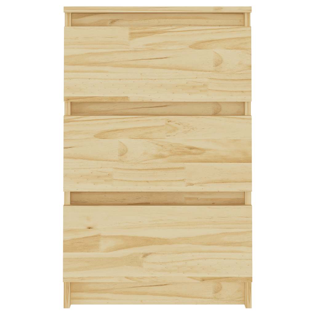 Nachtschrank 40x29,5x64 cm Massivholz Kiefer