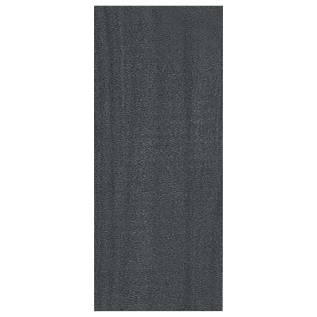 Bücherregal Grau 40x30x71,5 cm Massivholz Kiefer