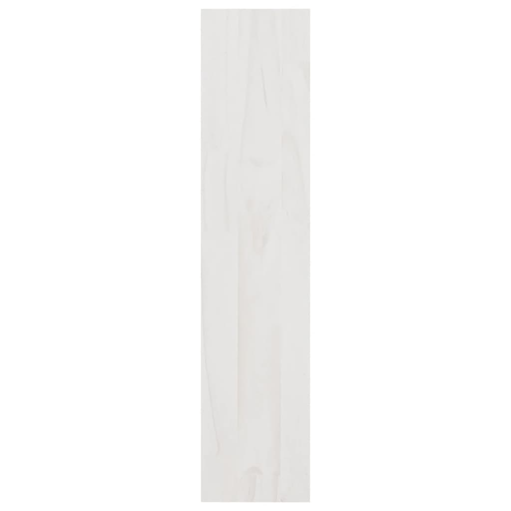 Bücherregal/Raumteiler Weiß 100x30x135,5 cm Kiefer Massivholz