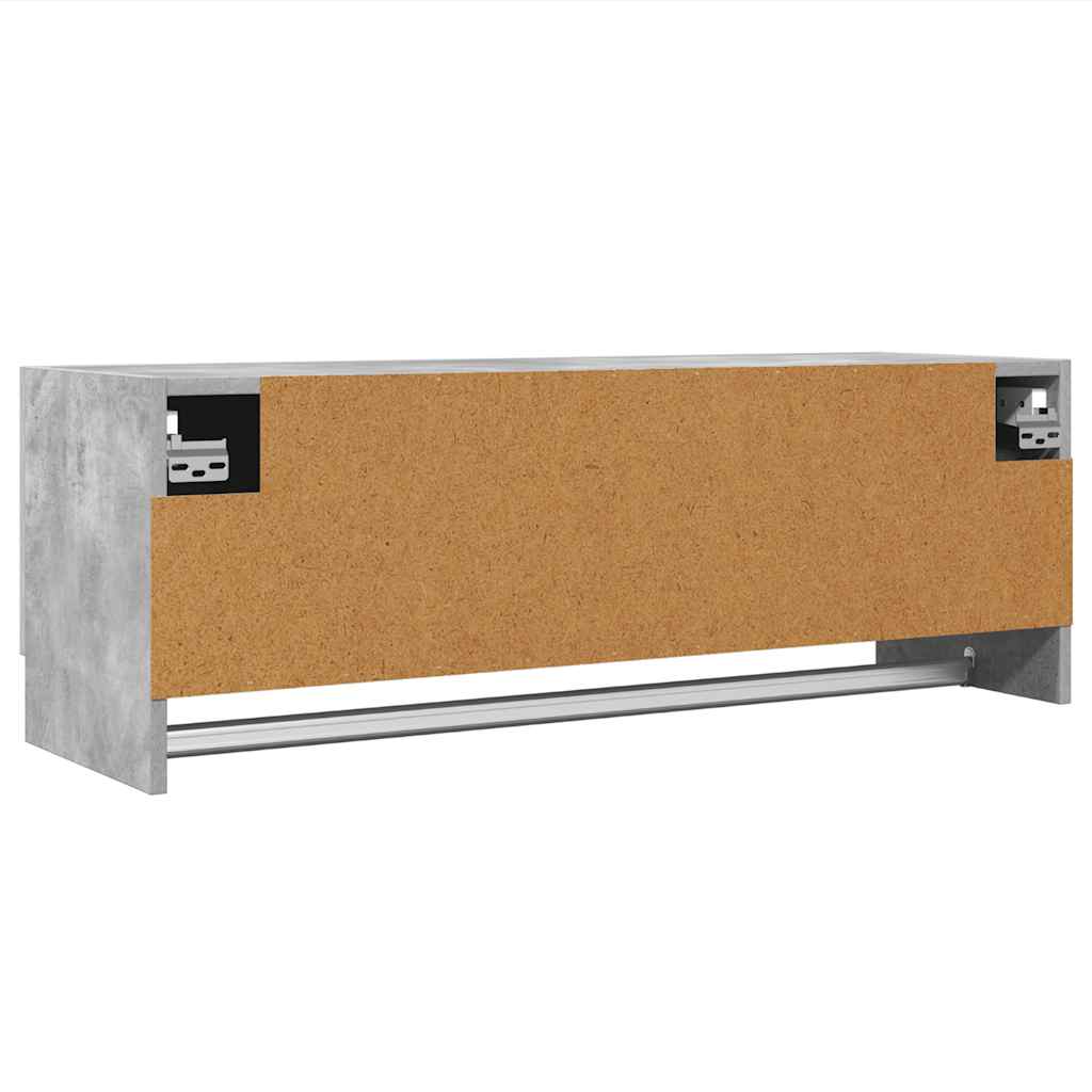 Kleiderschrank Betongrau 100x32,5x35 cm Holzwerkstoff